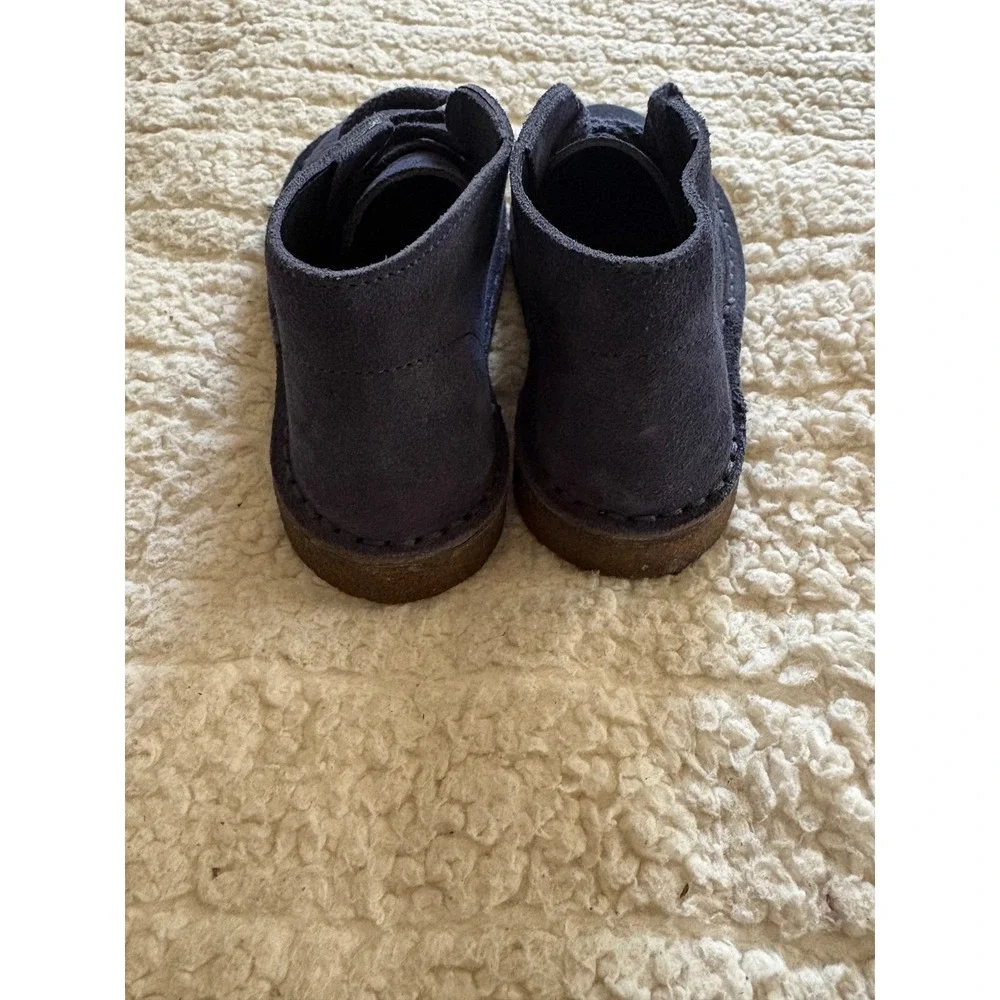 Crewcuts J.Crew Boys Navy Blue Suede Chukka Boots Made in Italy Toddler‎ Sz 11